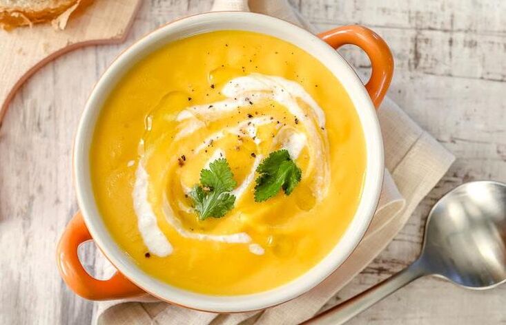 vegetable soup puree to lose 10 kg per month