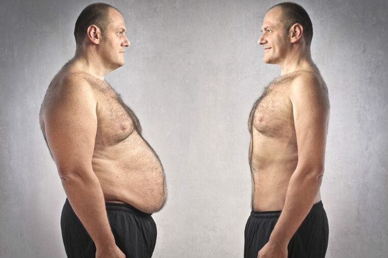 picture of a man before and after weight loss