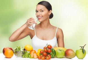 Fruits and vegetables for the preparation of dietary juices